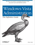 Couverture du livre « Windows Vista Administration ; the definitive guide » de Brian Culp aux éditions O'reilly Media