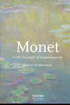 Couverture du livre « Monet or the triumph of impressionism-anglais - ju » de  aux éditions Taschen