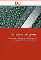 Couverture du livre « De l'eau et des grains » de Soulie-F aux éditions Editions Universitaires Europeennes