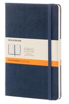 Couverture du livre « Carnet ligné grand format rigide saphir » de  aux éditions Moleskine
