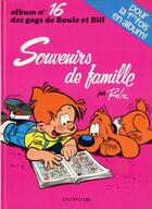 Couverture du livre « Boule & Bill Tome 16 : souvenirs de famille » de Jean Roba aux éditions Dupuis