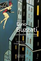 Couverture du livre « Les nuits difficiles » de Dino Buzzati aux éditions Robert Laffont