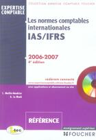 Couverture du livre « Les Normes Comptables Internationales (Edition 2006-2007) » de Catherine Maillet-Baudrier et Anne Le Manh aux éditions Foucher