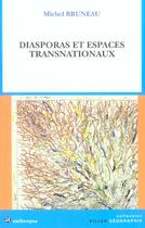 Couverture du livre « Diasporas et espaces transnationaux » de Michel Bruneau aux éditions Economica