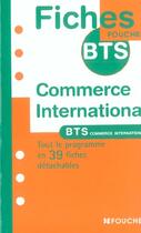 Couverture du livre « Commerce International » de J Filali et M Andre aux éditions Foucher