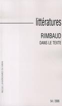 Couverture du livre « Rimbaud dans le texte » de Yves Reboul aux éditions Pu Du Midi