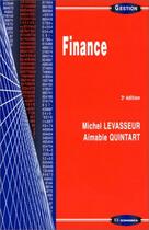 Couverture du livre « Finance (3e édition) » de Michel Levasseur et Aimable Quintart aux éditions Economica