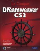 Couverture du livre « DreamweaverCS3 + cd » de Brize/Georges aux éditions Pearson