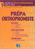 Couverture du livre « Prepa orthophoniste » de Editions Lamarre aux éditions Lamarre