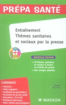 Couverture du livre « Entraînement thèmes sanitaires et sociaux par la presse (3e édition) » de Bru-M.H+Gassier-J aux éditions Elsevier-masson