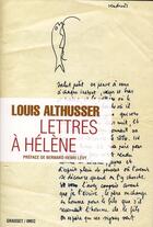 Couverture du livre « Lettres à Hélène » de Louis Althusser aux éditions Grasset Et Fasquelle
