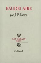 Couverture du livre « Baudelaire » de Jean-Paul Sartre aux éditions Gallimard