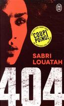 Couverture du livre « 404 » de Sabri Louatah aux éditions J'ai Lu