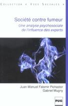 Couverture du livre « Societe contre fumeur » de Falomir / Mugny aux éditions Pu De Grenoble