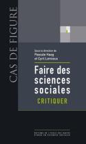 Couverture du livre « Faire des sciences sociales t.1 ; critiquer » de  aux éditions Ehess