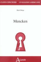 Couverture du livre « MENCKEN » de  aux éditions Atlande Editions