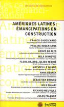 Couverture du livre « Amériques latines : émancipations en construction » de  aux éditions Syllepse