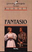Couverture du livre « Fantasio » de Alfred De Musset aux éditions Bordas