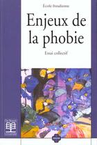 Couverture du livre « Enjeux de la phobie » de Ecole Freudienne aux éditions De Boeck