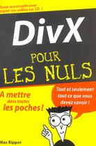 Couverture du livre « Divx » de Max Ripper aux éditions First Interactive