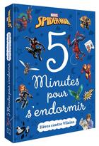Couverture du livre « 5 minutes pour s'endormir ; Spider-Man ; héros contre vilains » de Disney aux éditions Disney Hachette