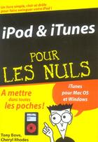 Couverture du livre « Ipod et itunes pour les nuls » de Tony Bove et Cheryl Rhodes aux éditions First Interactive
