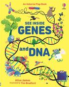 Couverture du livre « See inside genes and dna » de Cowan/Clark aux éditions Usborne
