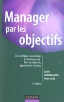 Couverture du livre « Manager Par Les Objectifs - 2eme Edition (2e édition) » de Commarmond/Exiga aux éditions Dunod