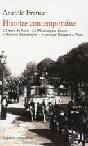 Couverture du livre « Histoire contemporaine » de Anatole France aux éditions Table Ronde