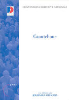Couverture du livre « Caoutchouc (édition 2003) » de  aux éditions Documentation Francaise