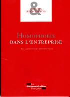 Couverture du livre « Homophobie dans l'entreprise » de  aux éditions Documentation Francaise