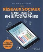 Couverture du livre « Les réseaux sociaux expliqués en infographies » de Mounir Moustahlaf aux éditions Eyrolles