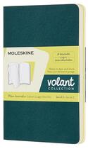 Couverture du livre « Cahier volant poche blanc vert-citron 2 exemplaires » de  aux éditions Moleskine