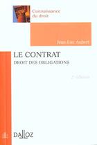 Couverture du livre « Le Contrat » de Jean-Luc Aubert aux éditions Dalloz