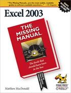 Couverture du livre « Excel: The Missing Manual » de Macdonald aux éditions O Reilly & Ass