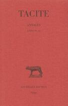 Couverture du livre « Annales Tome 2 ; L4-6 » de Tacite aux éditions Belles Lettres