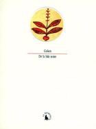 Couverture du livre « De la bile noire » de Galien aux éditions Gallimard