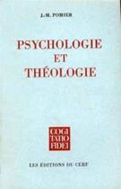 Couverture du livre « Psychologie et theologie » de Pohier Jacques-Marie aux éditions Cerf