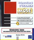 Couverture du livre « Windows 2000 ; infrastructure reseau » de Philippe Mathon aux éditions Eni
