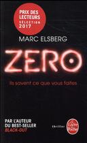 Couverture du livre « Zéro » de Marc Elsberg aux éditions Le Livre De Poche
