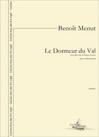 Couverture du livre « Le dormeur du val - pour deux voix de femmes et piano » de Menut/Rimbaud aux éditions Artchipel