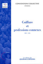 Couverture du livre « Coiffure et professions connexes ; brochure 3159 (21e édition) » de  aux éditions Documentation Francaise