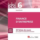 Couverture du livre « Finance d'entreprise (édition 2017/2018) » de Pascale Recroix aux éditions Gualino