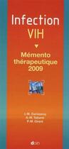 Couverture du livre « Infection VIH ; mémento thérapeutique (édition 2009) » de Dariosecq/Taburet aux éditions Doin
