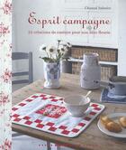 Couverture du livre « Maison de campagne ; 24 créations de couture pour une déco fleurie » de Chantal Sabater aux éditions Mango