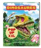 Couverture du livre « Le monde des dinosaures xxl pop up » de David Hawcock aux éditions Nuinui Jeunesse