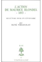 Couverture du livre « L'action de maurice blondel » de Rene Virgoulay aux éditions Beauchesne