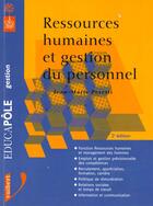 Couverture du livre « Ressources Humaines Et Gestion Du Personnel » de Jean-Marie Peretti aux éditions Vuibert