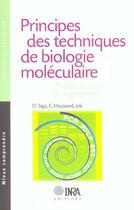 Couverture du livre « Principes des techniques de biologie moléculaire (2e édition) » de Tagu D./Moussard C. aux éditions Quae