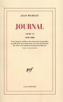 Couverture du livre « Journal - vol02 - 1849-1860 » de Jules Michelet aux éditions Gallimard
